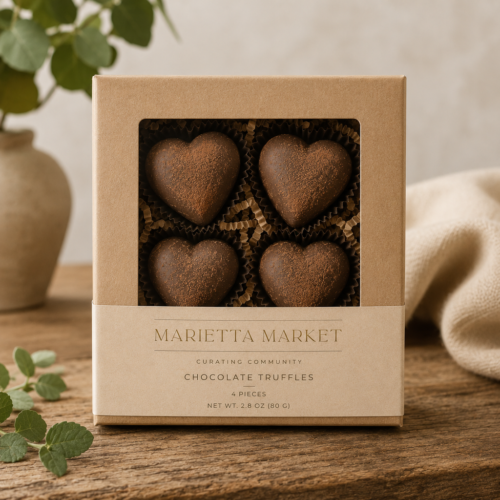 Chocolate Truffles, Small Batch Box of 4 (Pre-Order)